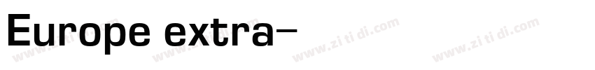Europe extra字体转换